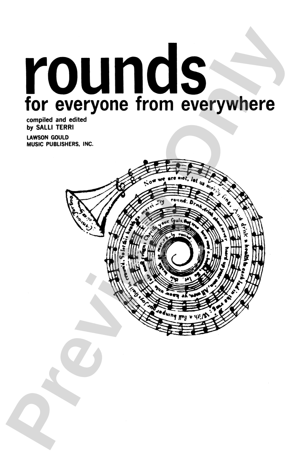 Rounds for Everyone from Everywhere: Unison Choral Book