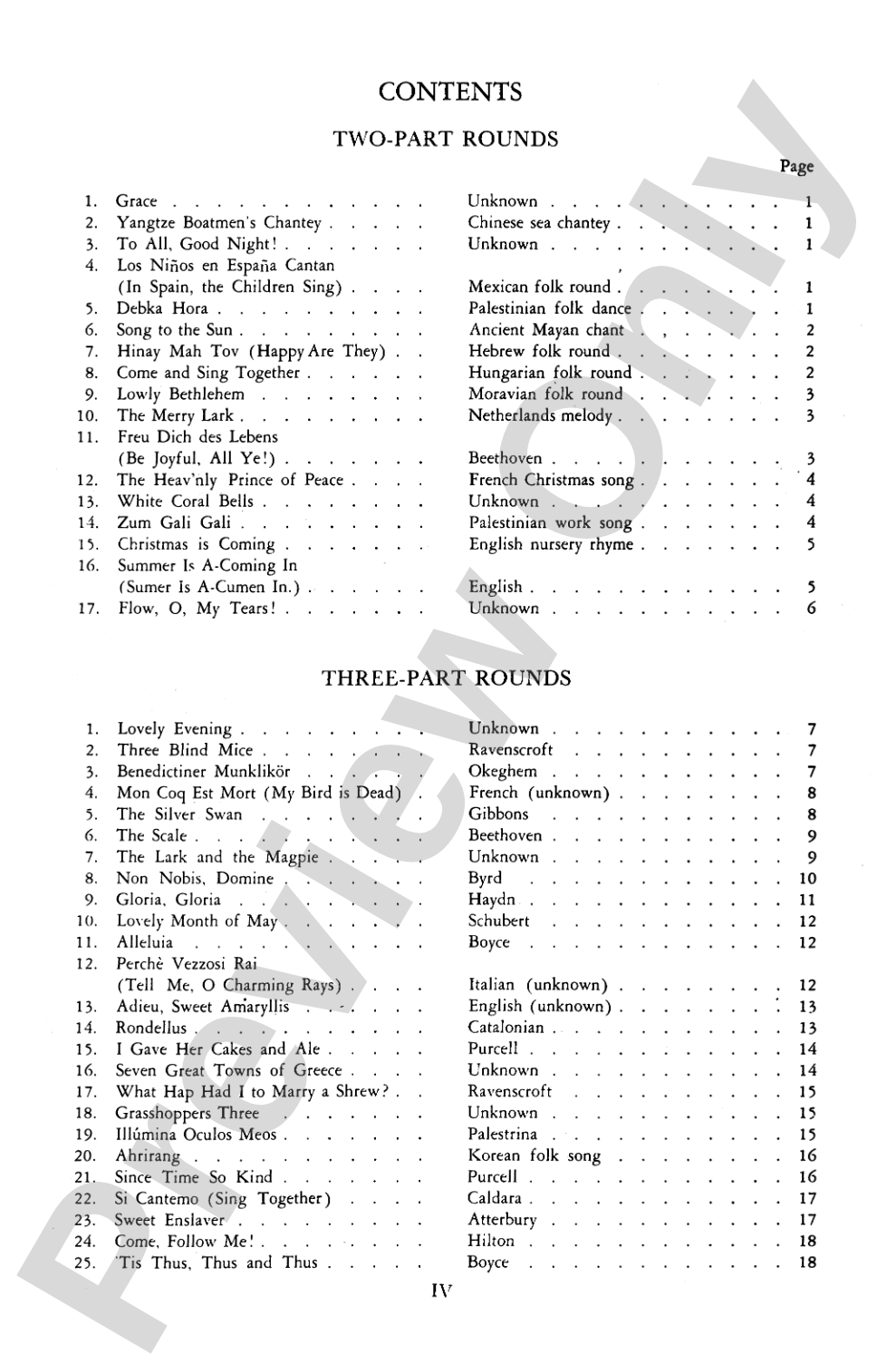 Rounds for Everyone from Everywhere: Unison Choral Book