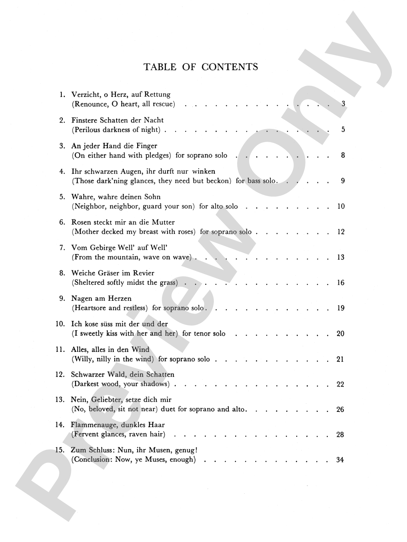 Neue Liebeslieder Walzer, Opus 65: Choir