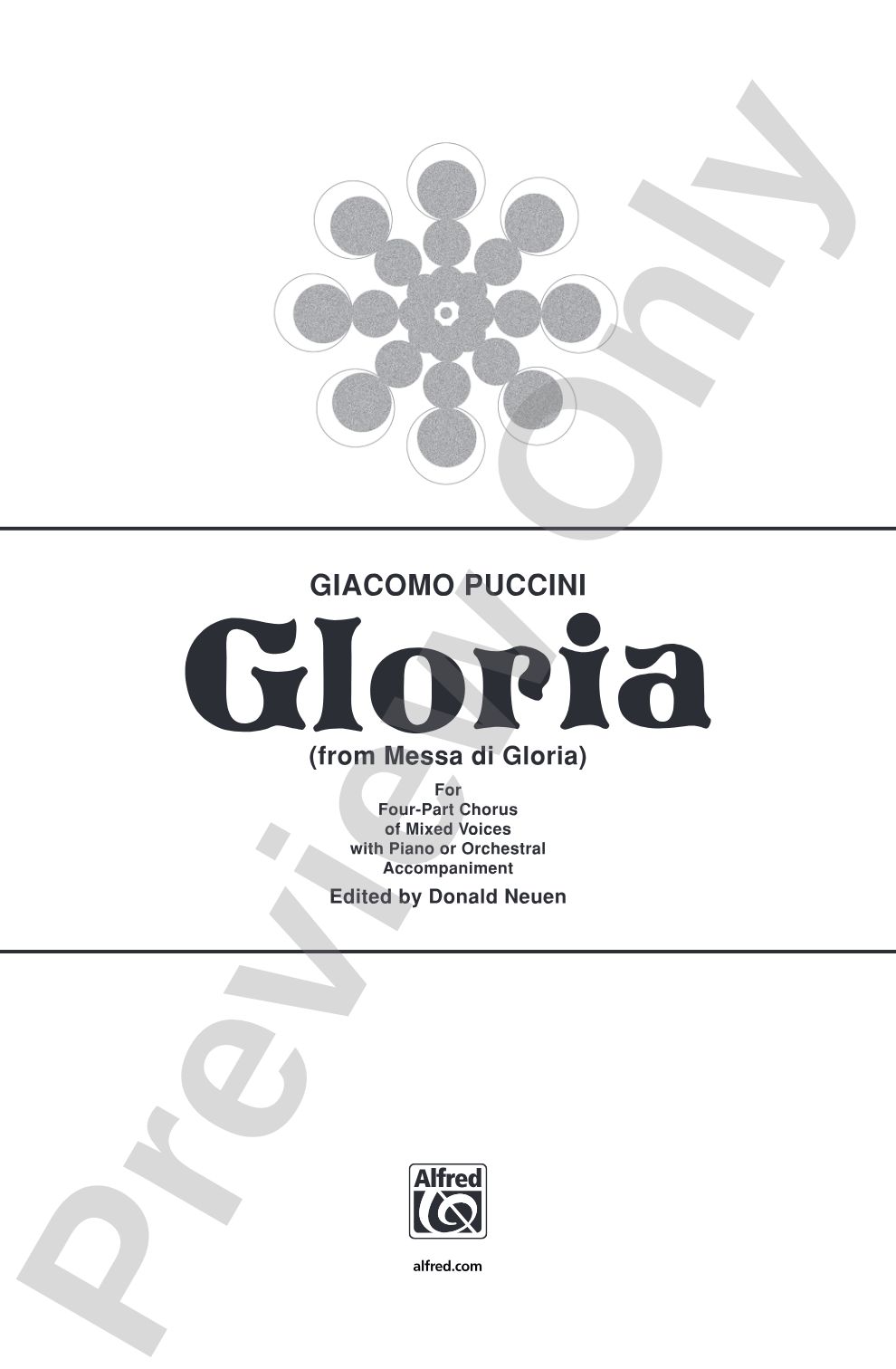 Gloria (from <I>Messa di Gloria</I>): Choir