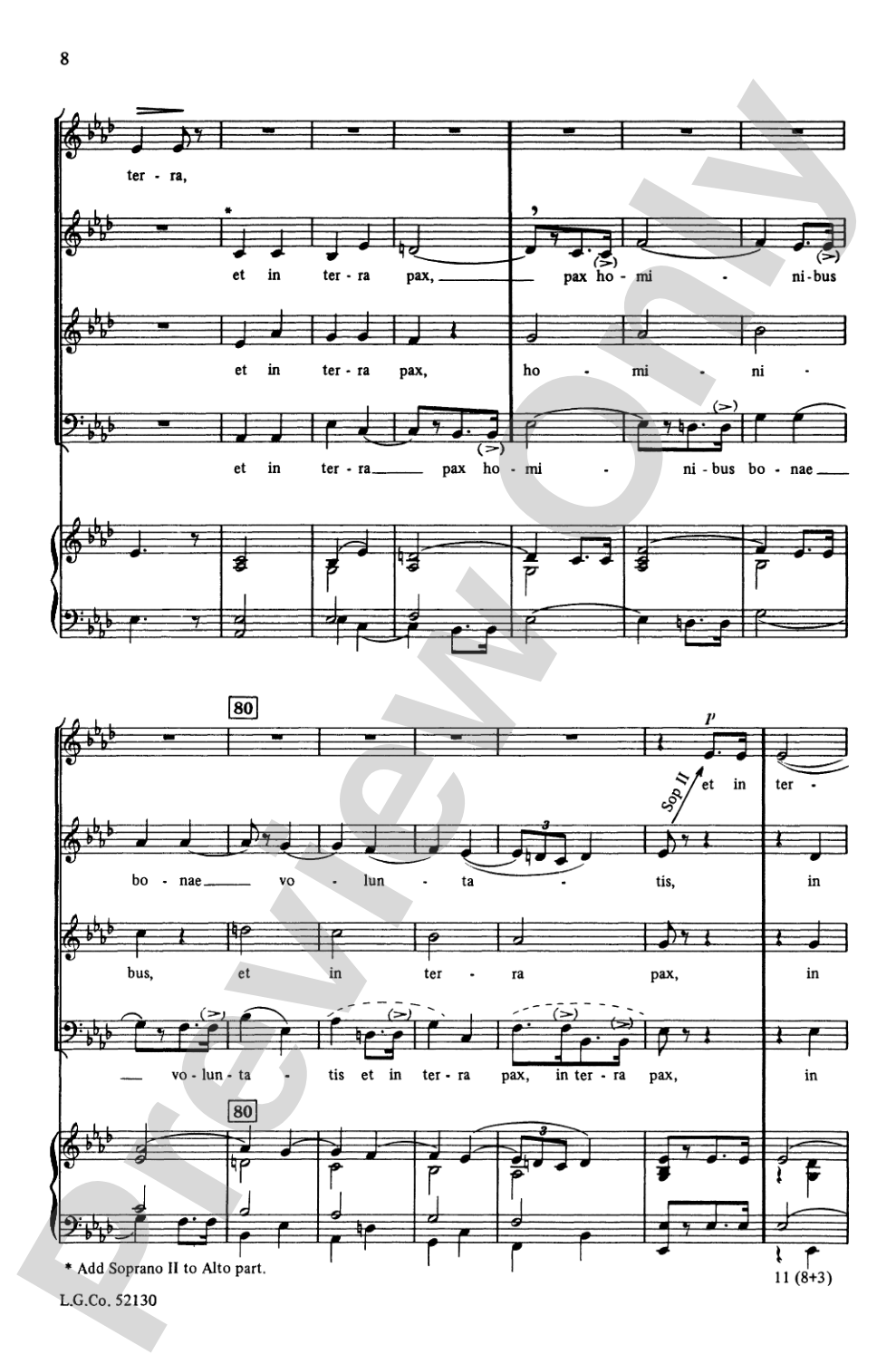 Gloria (from <I>Messa di Gloria</I>): Choir