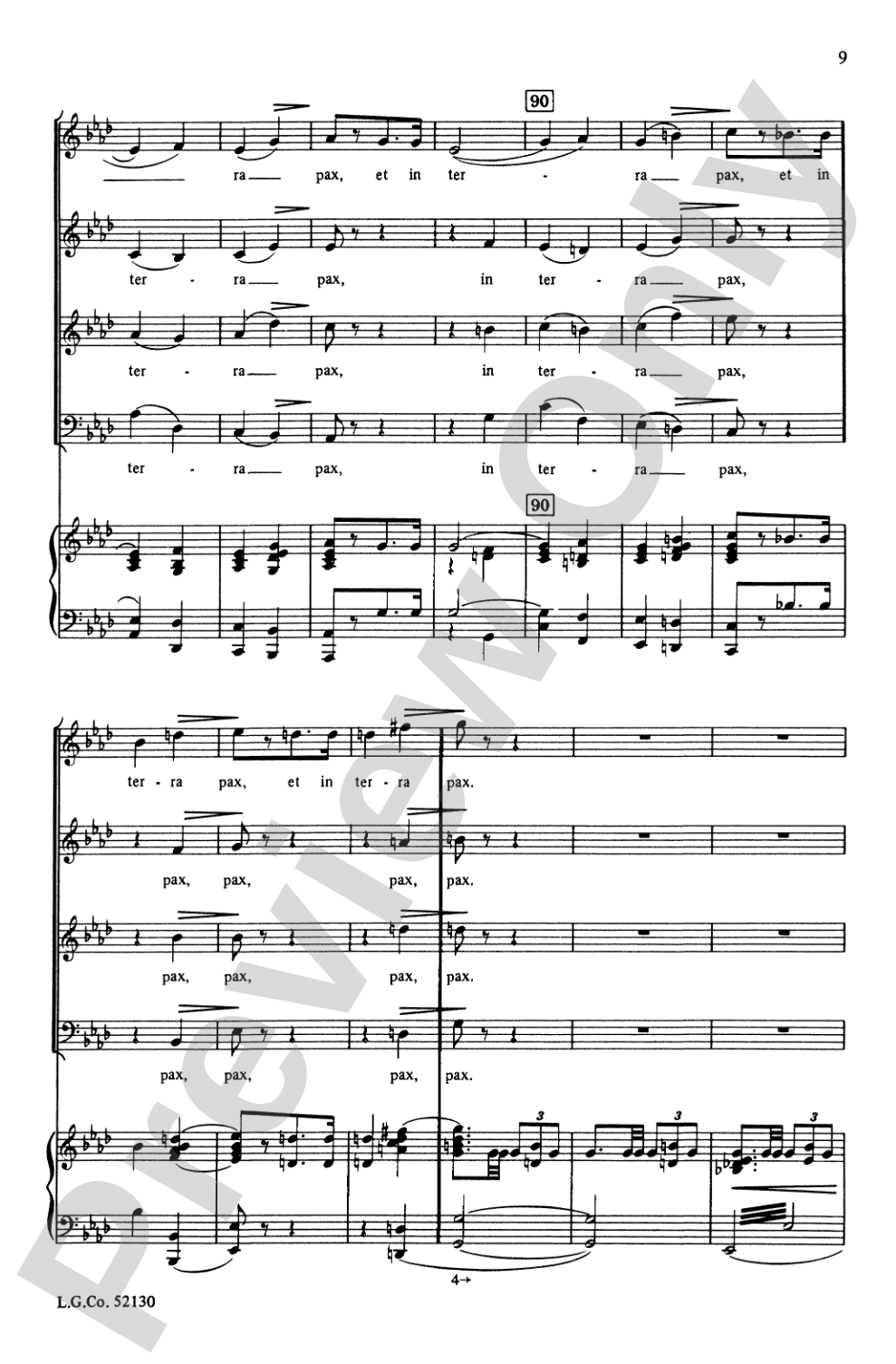 Gloria (from <I>Messa di Gloria</I>): Choir