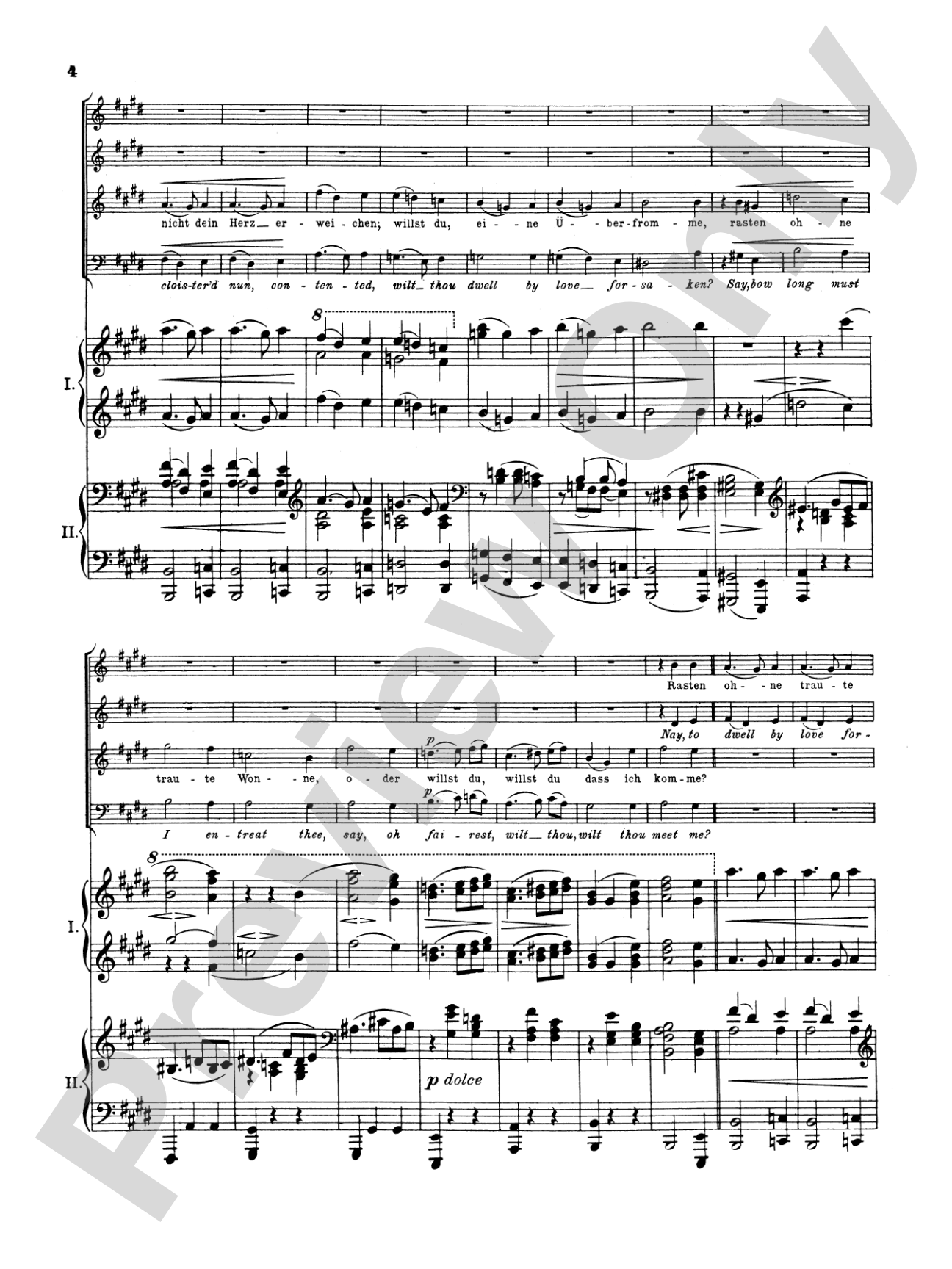 Love Song Waltzes (Liebeslieder Waltzes), Opus 52: Choir