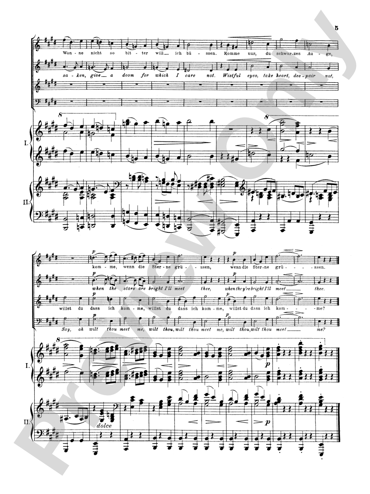 Love Song Waltzes (Liebeslieder Waltzes), Opus 52: Choir