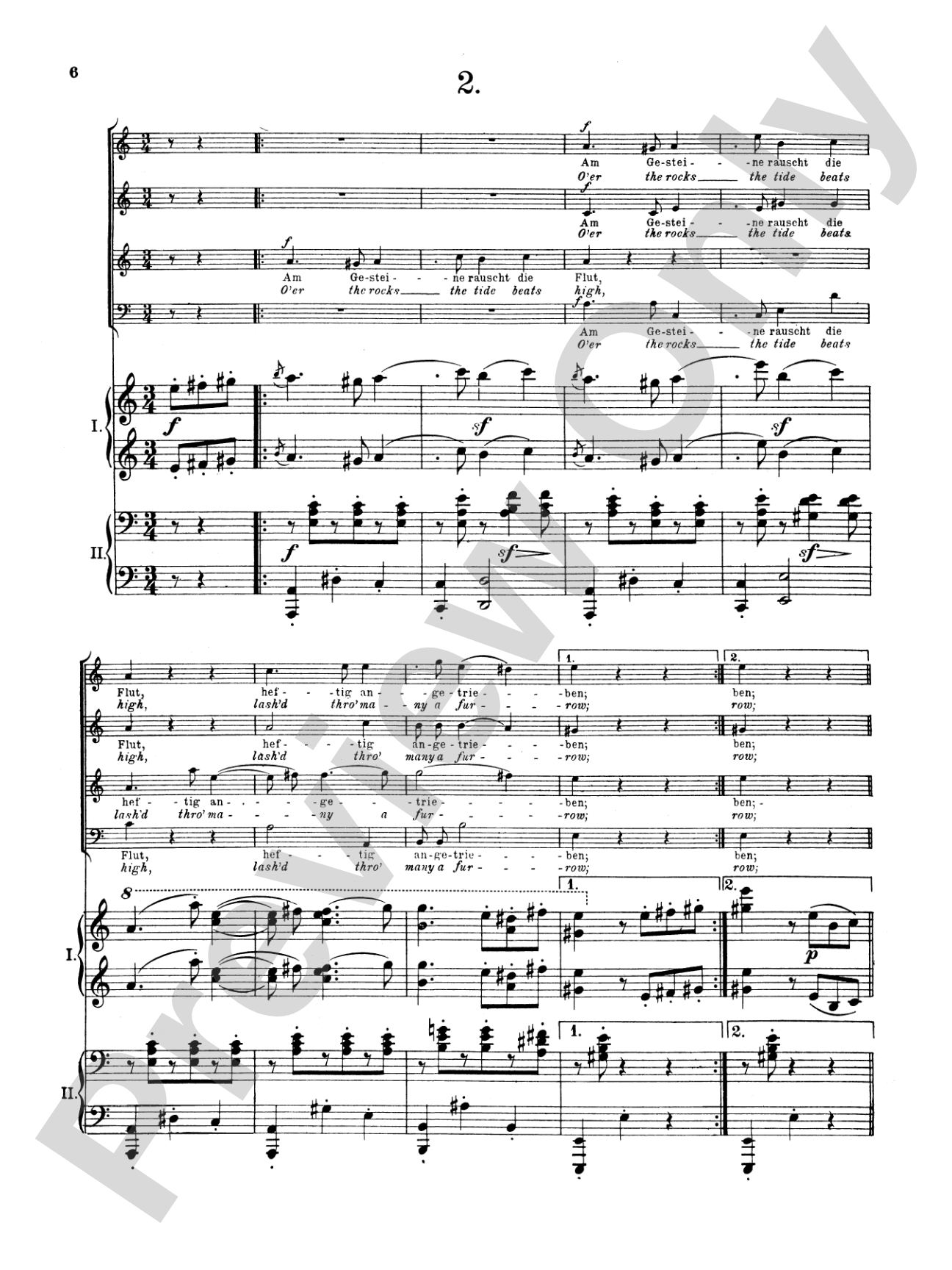 Love Song Waltzes (Liebeslieder Waltzes), Opus 52: Choir