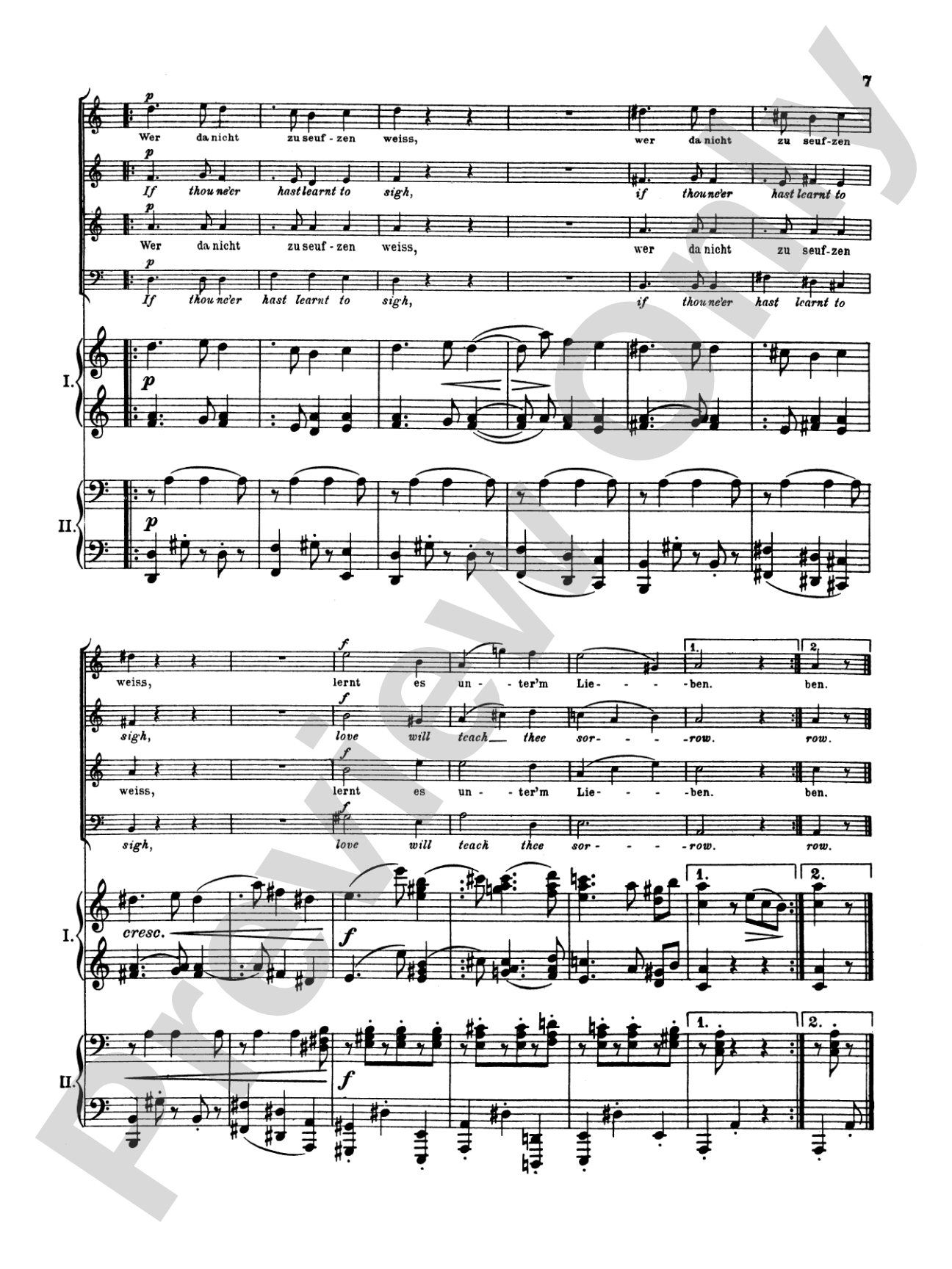 Love Song Waltzes (Liebeslieder Waltzes), Opus 52: Choir