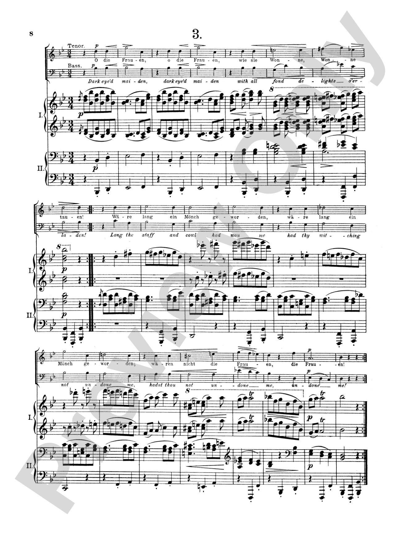 Love Song Waltzes (Liebeslieder Waltzes), Opus 52: Choir