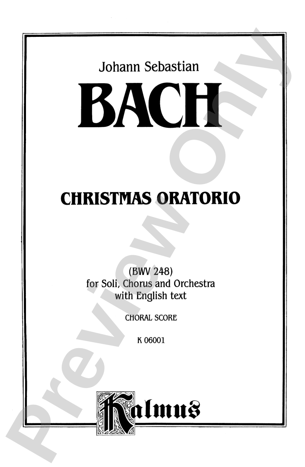 Christmas Oratorio (BWV 248): Choir