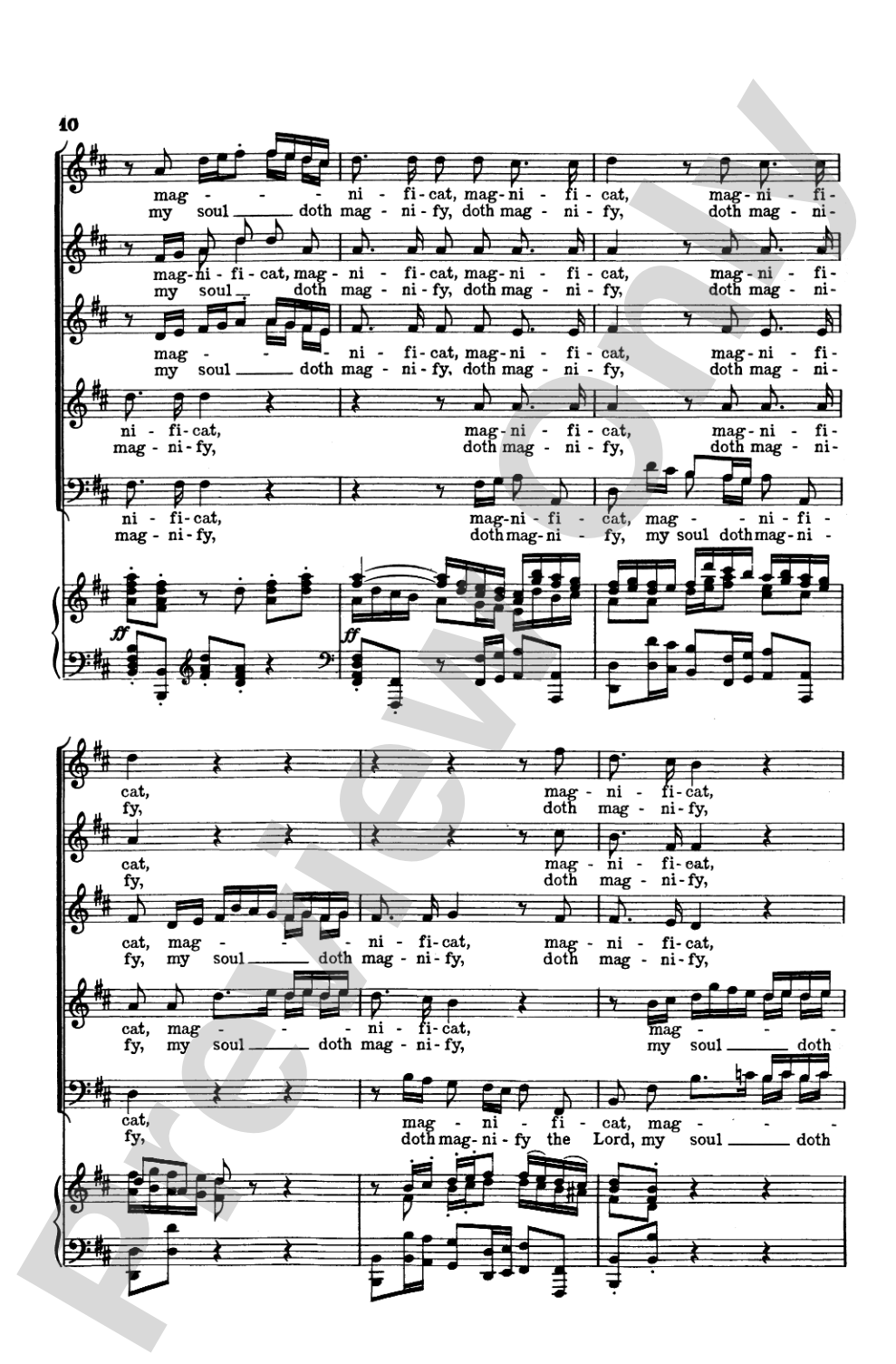 Magnificat (BWV 243): Choir