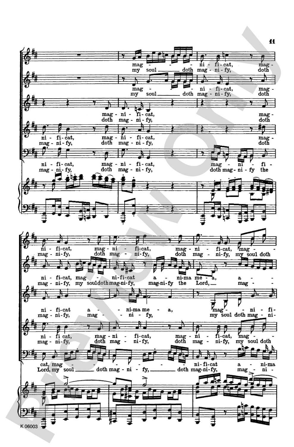 Magnificat (BWV 243): Choir