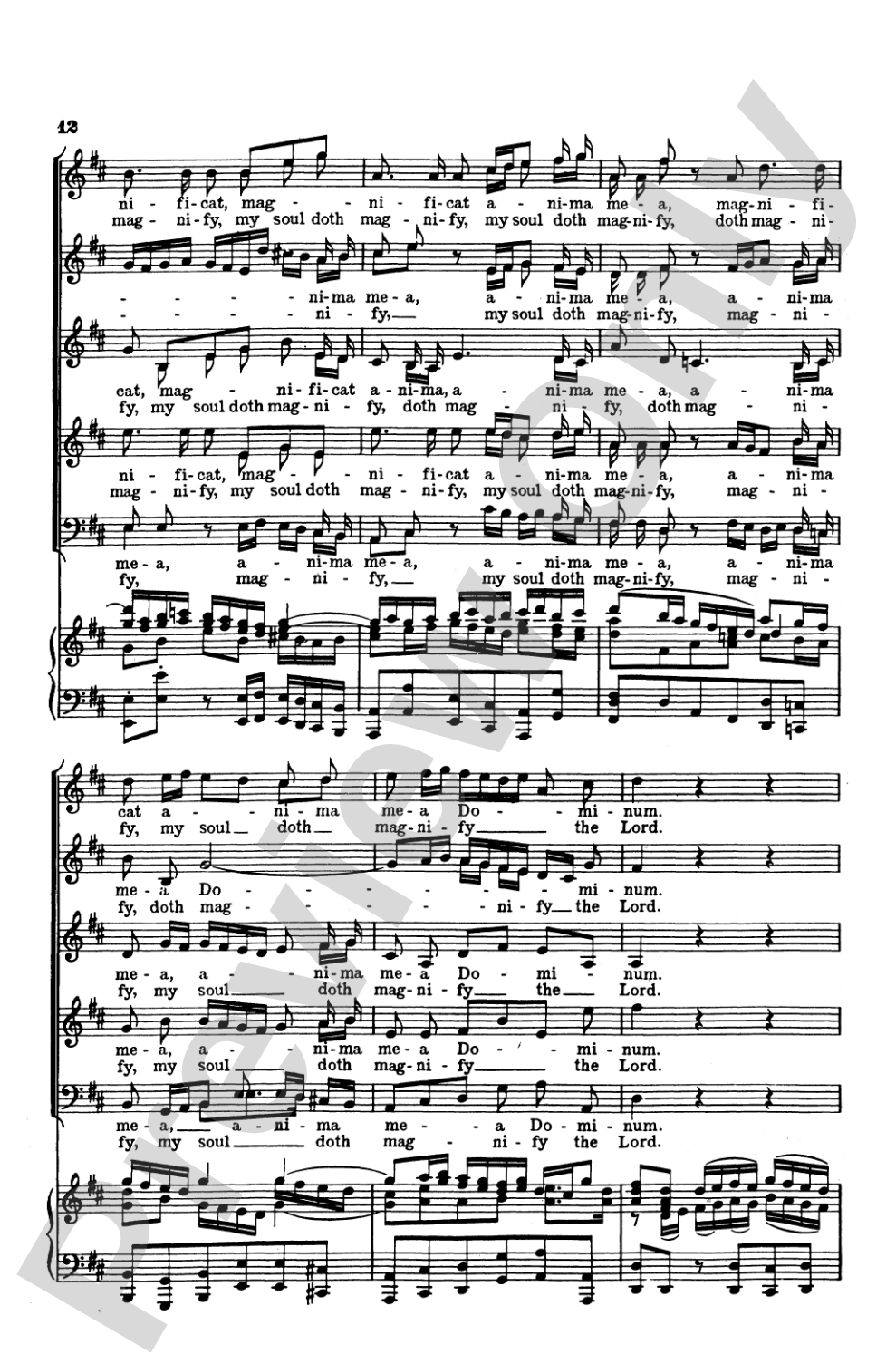 Magnificat (BWV 243): Choir