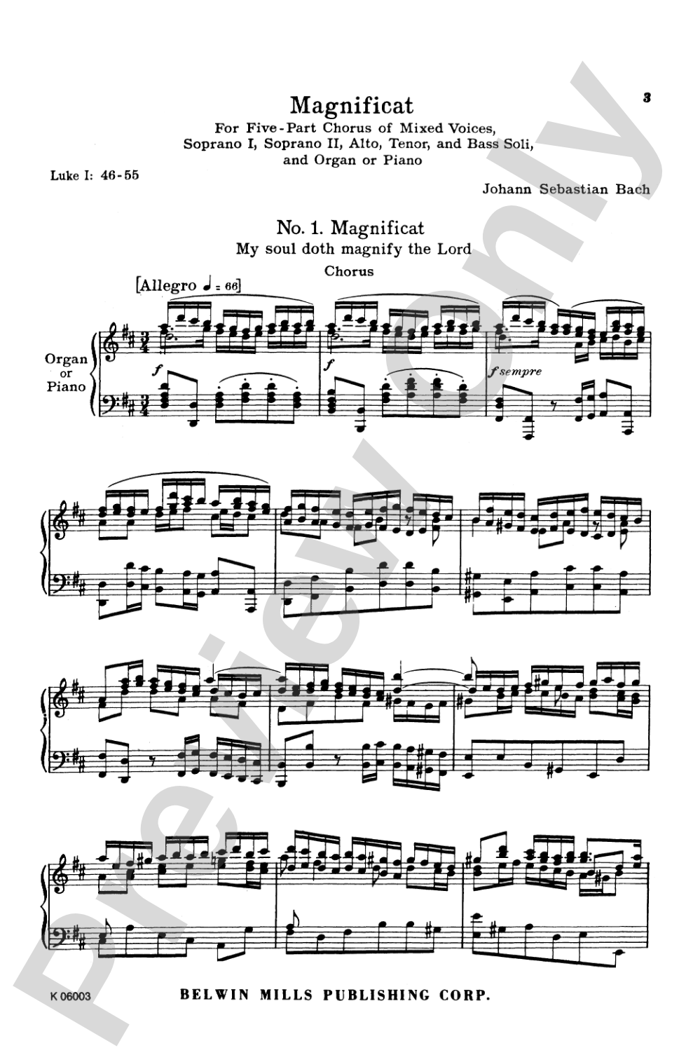 Magnificat (BWV 243): Choir