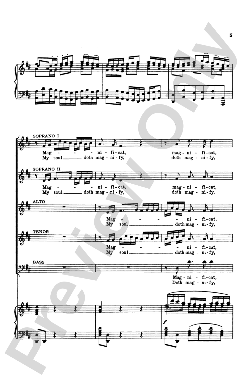 Magnificat (BWV 243): Choir