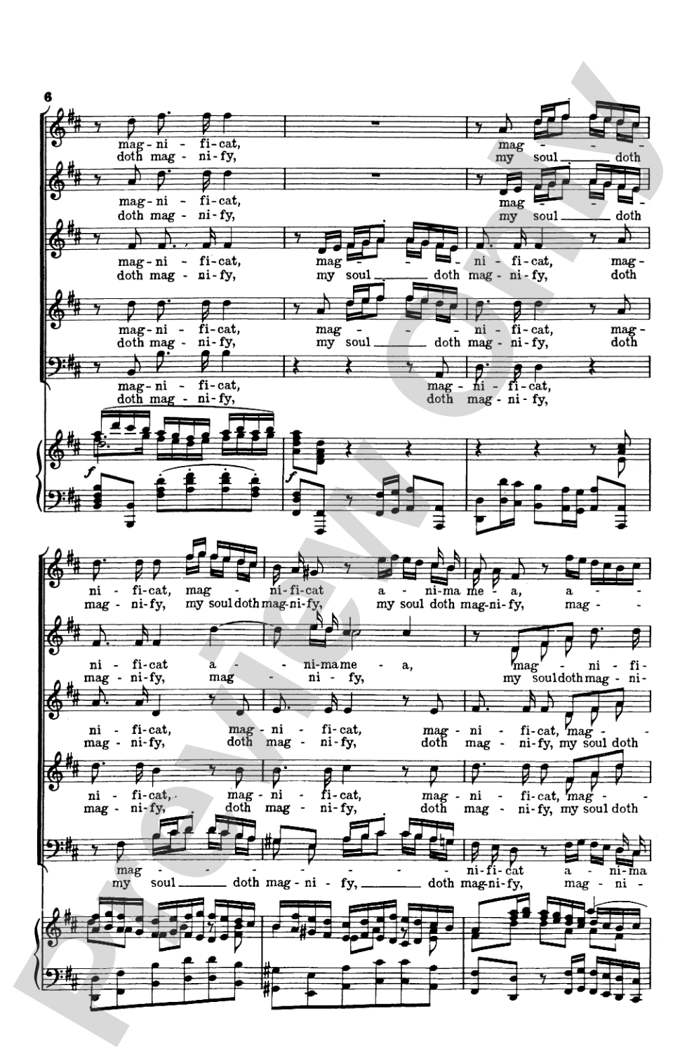 Magnificat (BWV 243): Choir