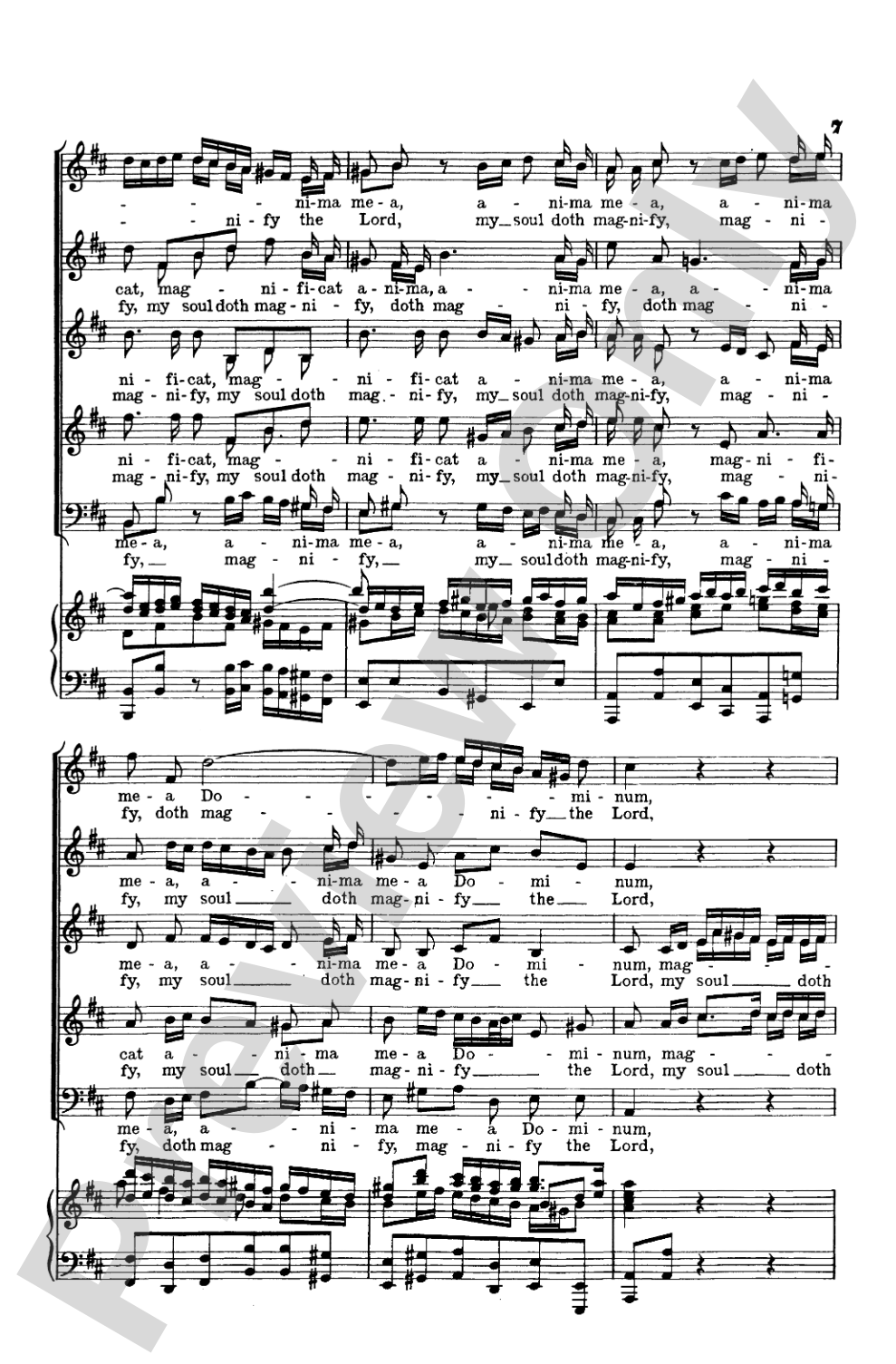 Magnificat (BWV 243): Choir