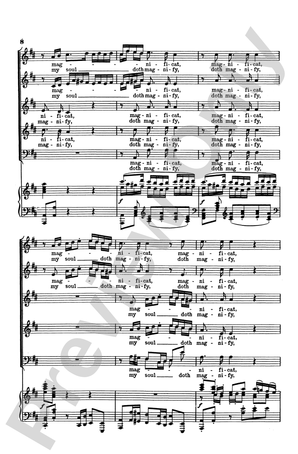 Magnificat (BWV 243): Choir