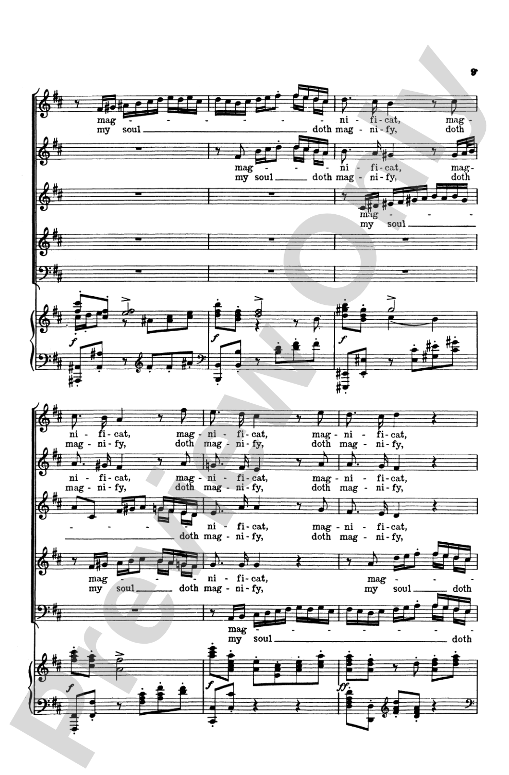 Magnificat (BWV 243): Choir