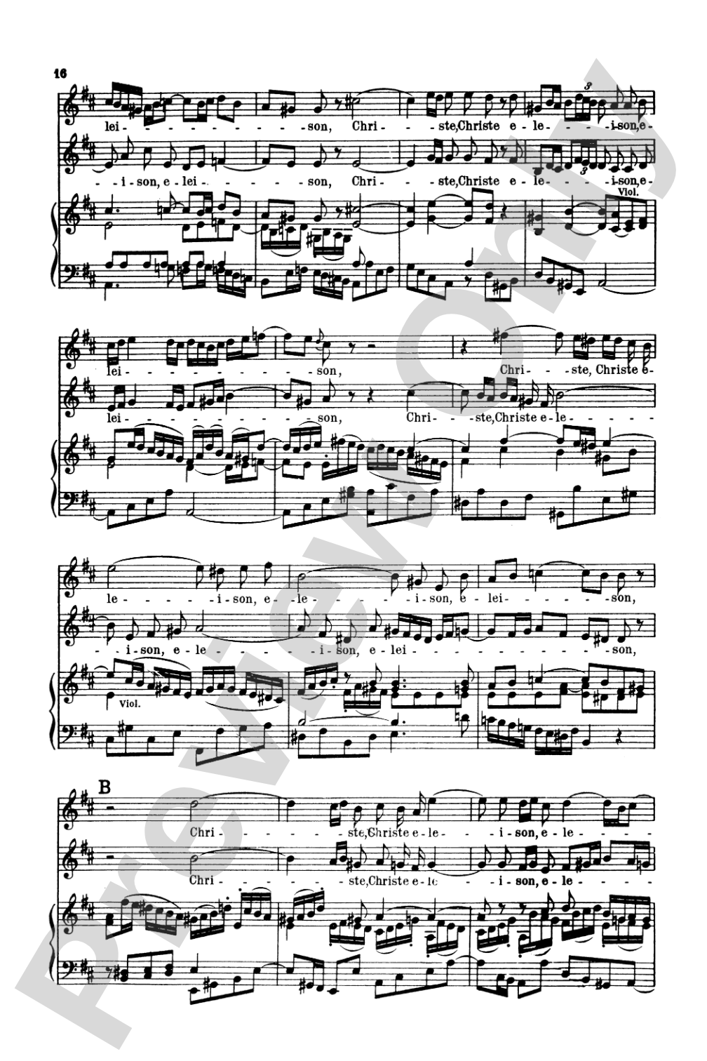 Mass in B Minor (BWV 232): Choir