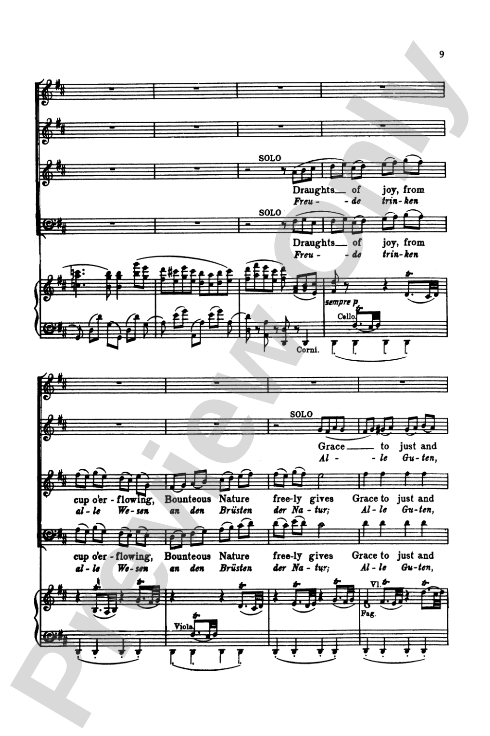 Symphony No. 9 (The Choral Symphony - Last Movement, Opus 125): Choir