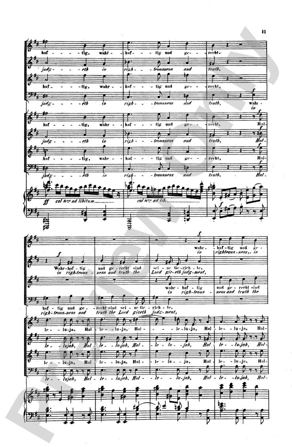 Triumphal Hymn (Triumphlied), Opus 55: Choir
