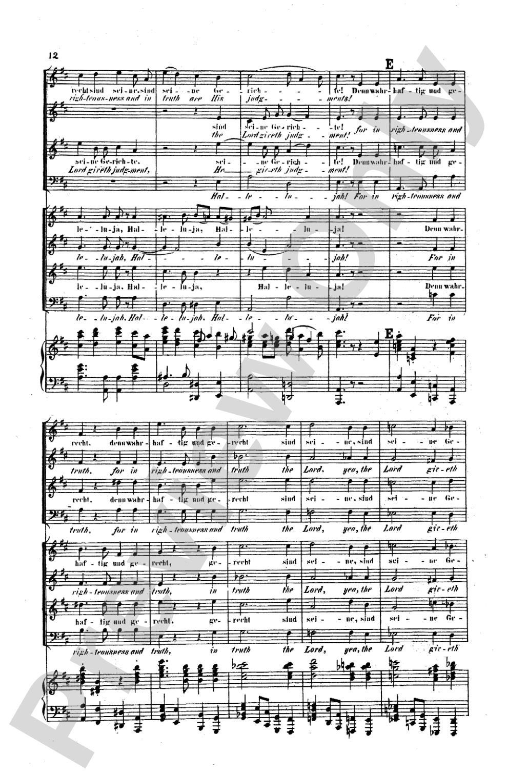 Triumphal Hymn (Triumphlied), Opus 55: Choir