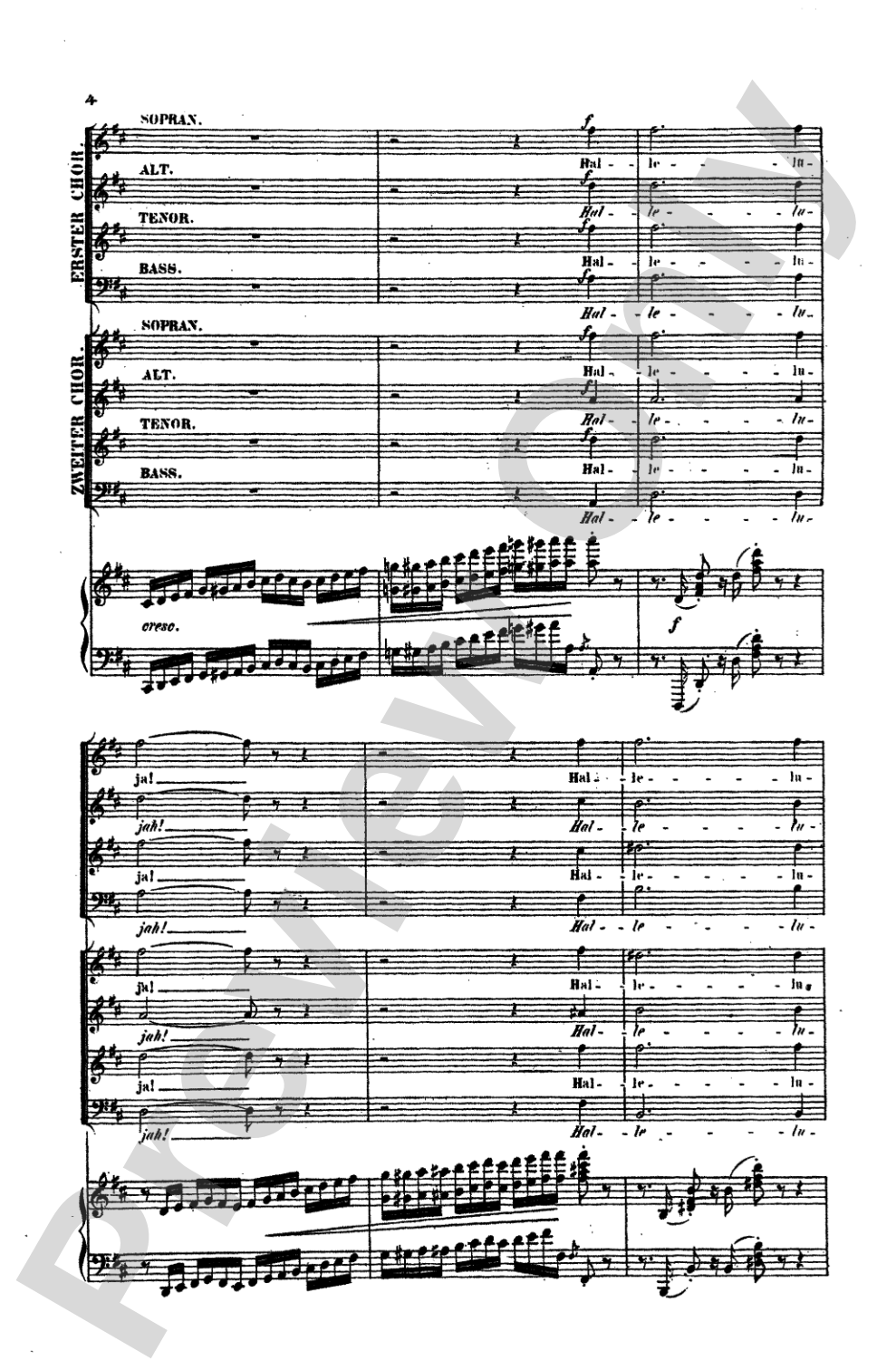 Triumphal Hymn (Triumphlied), Opus 55: Choir