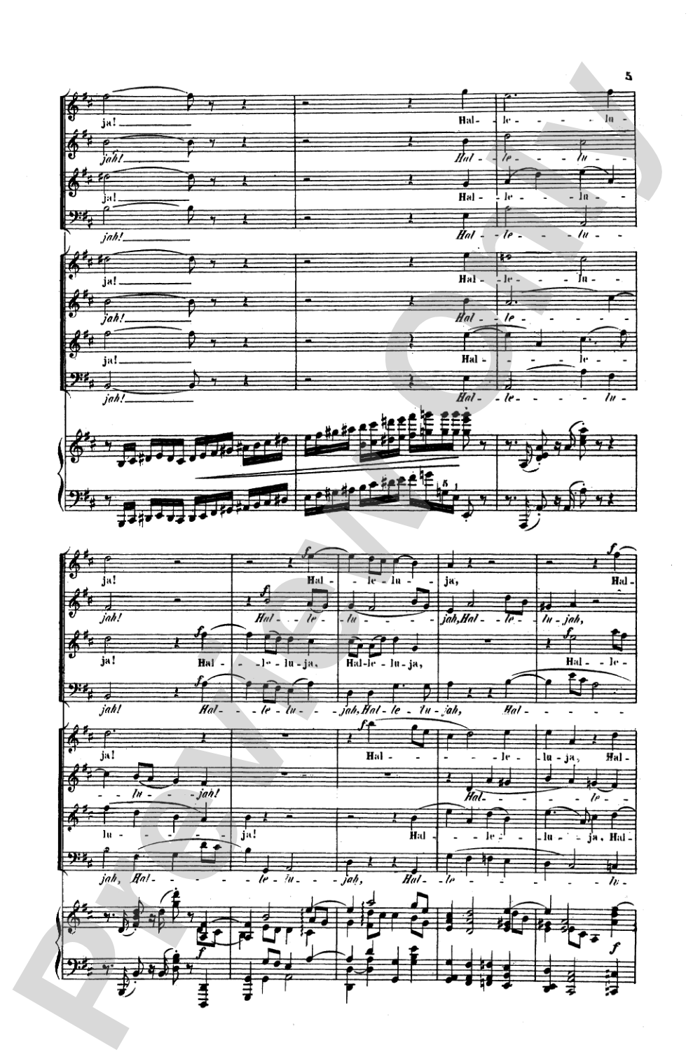 Triumphal Hymn (Triumphlied), Opus 55: Choir