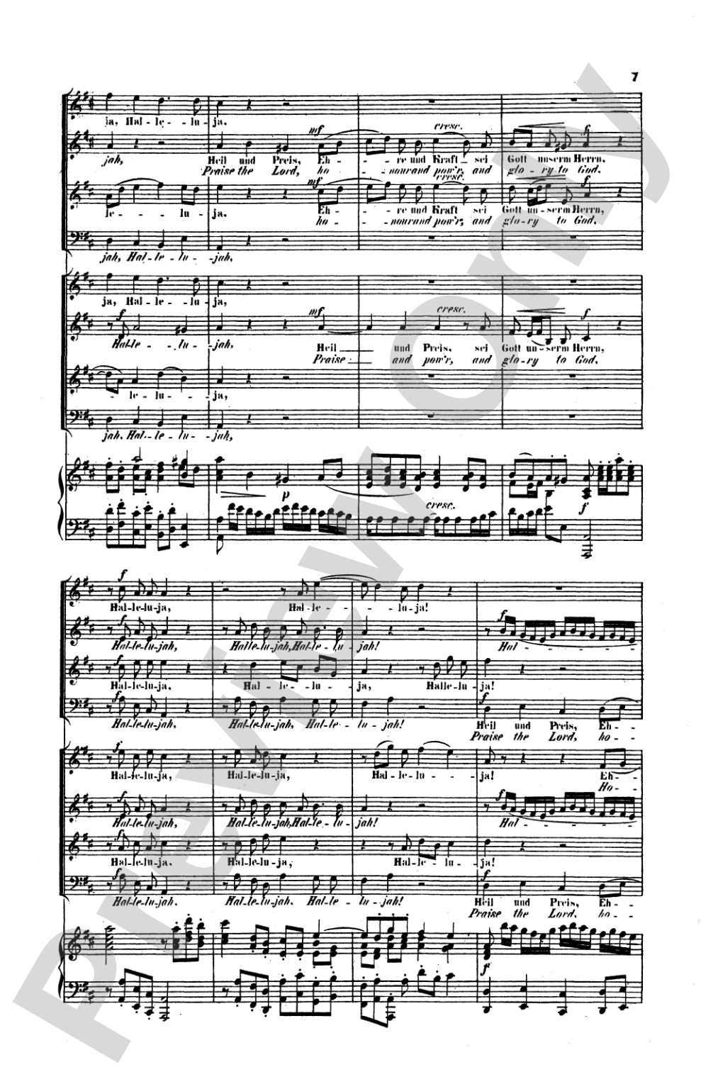 Triumphal Hymn (Triumphlied), Opus 55: Choir