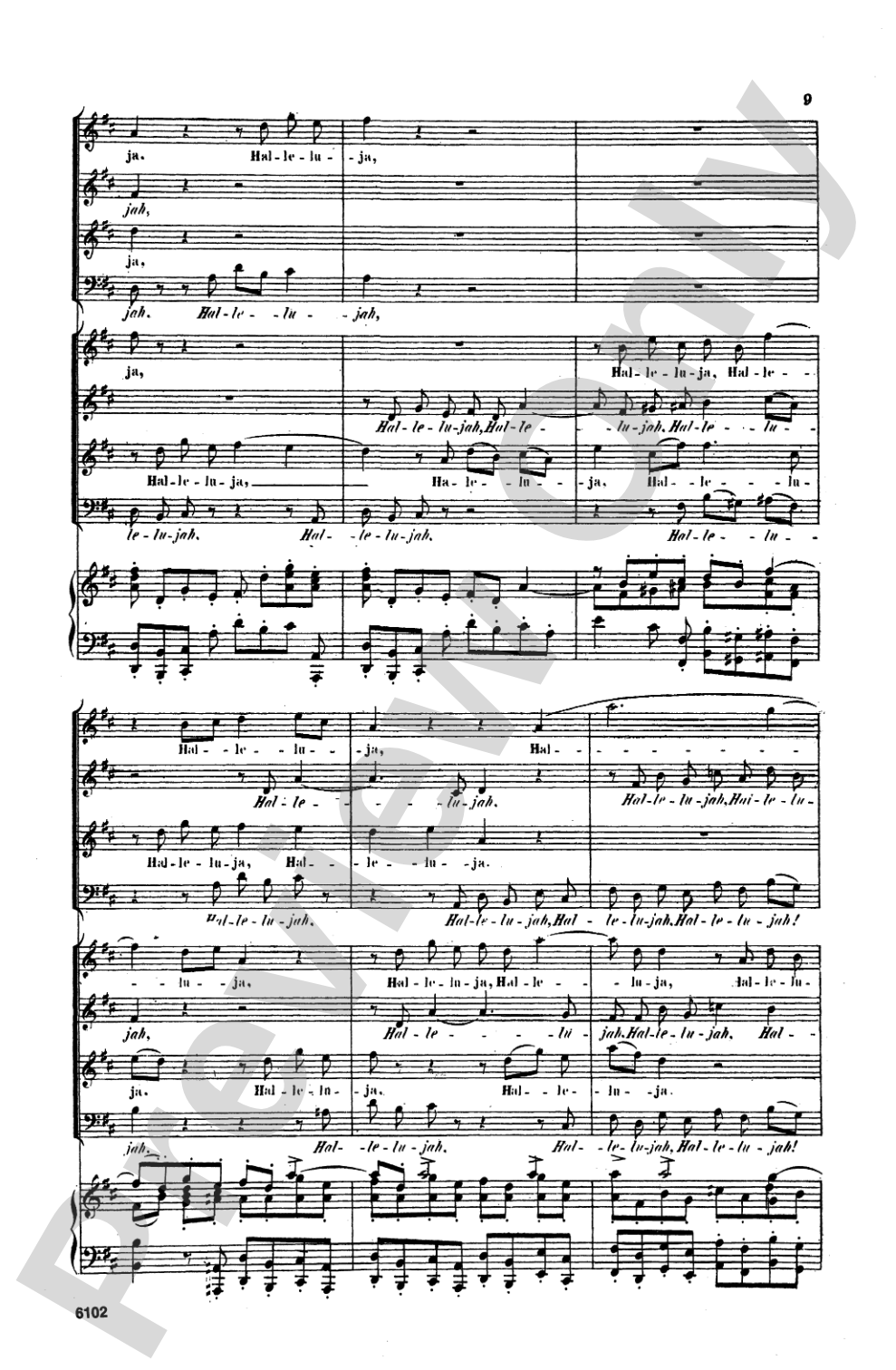 Triumphal Hymn (Triumphlied), Opus 55: Choir