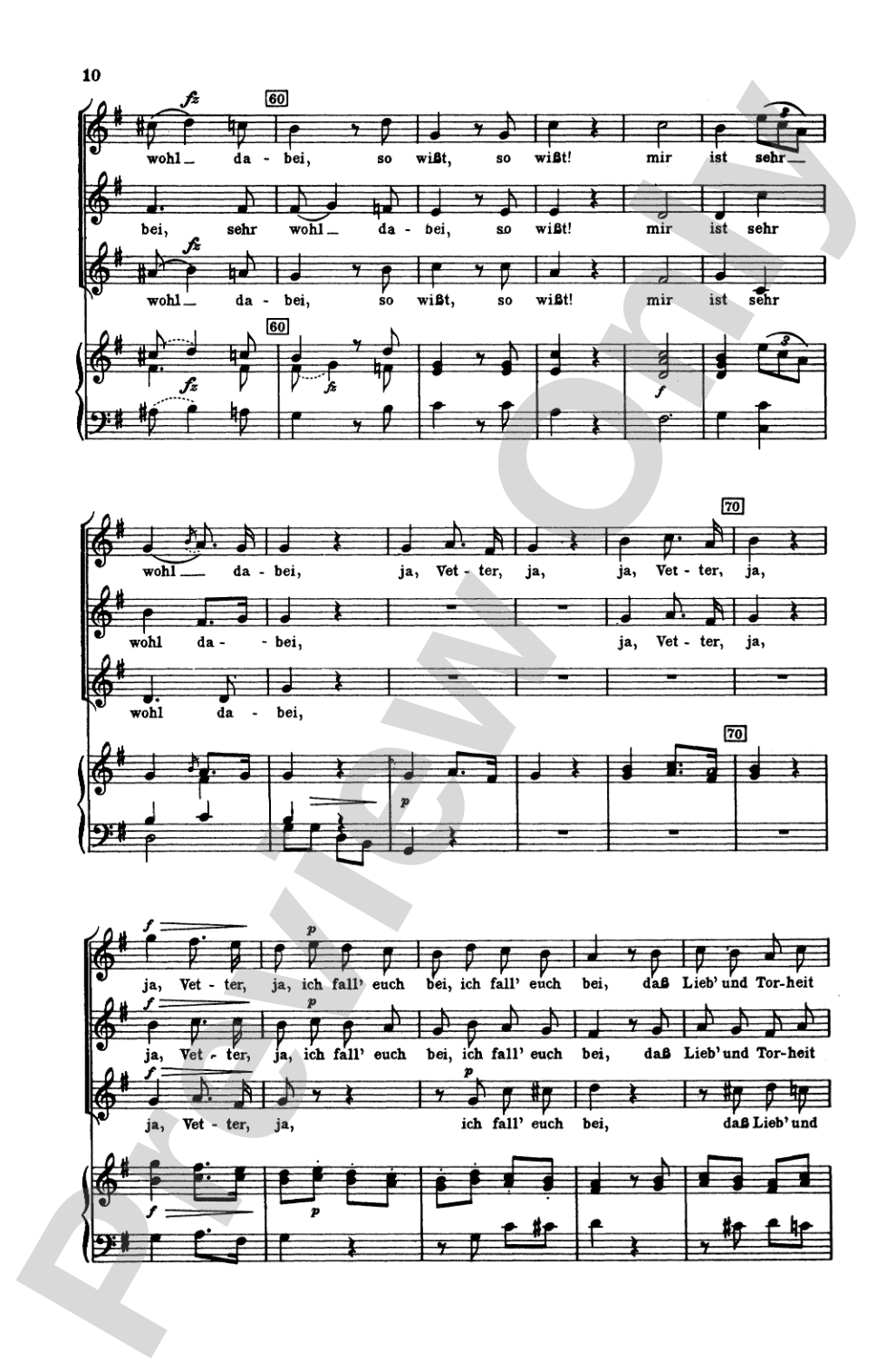 Three and Four Part Songs: Choir