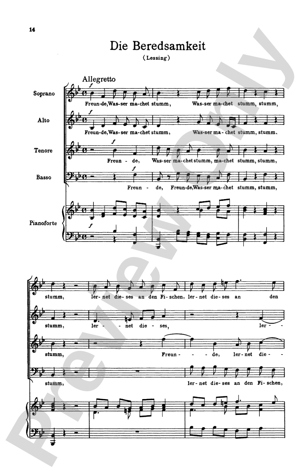 Three and Four Part Songs: Choir