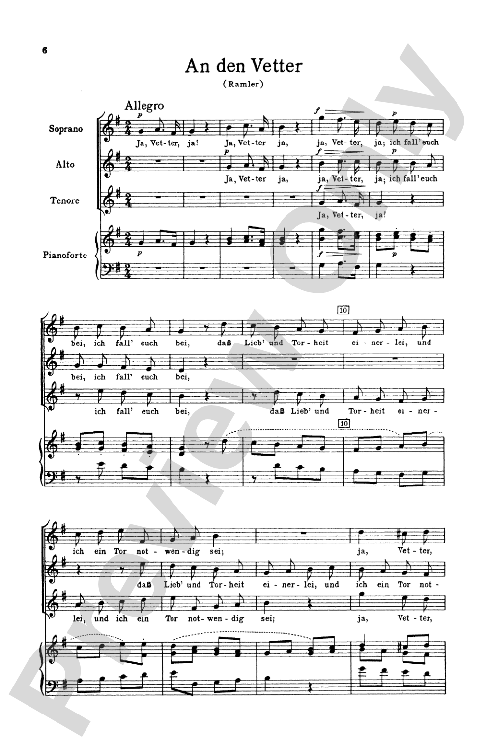 Three and Four Part Songs: Choir