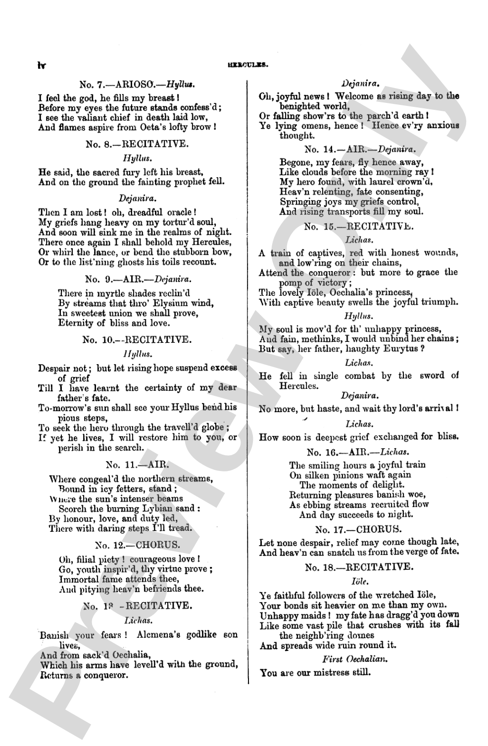 Hercules (1745), An Oratorio: Choir