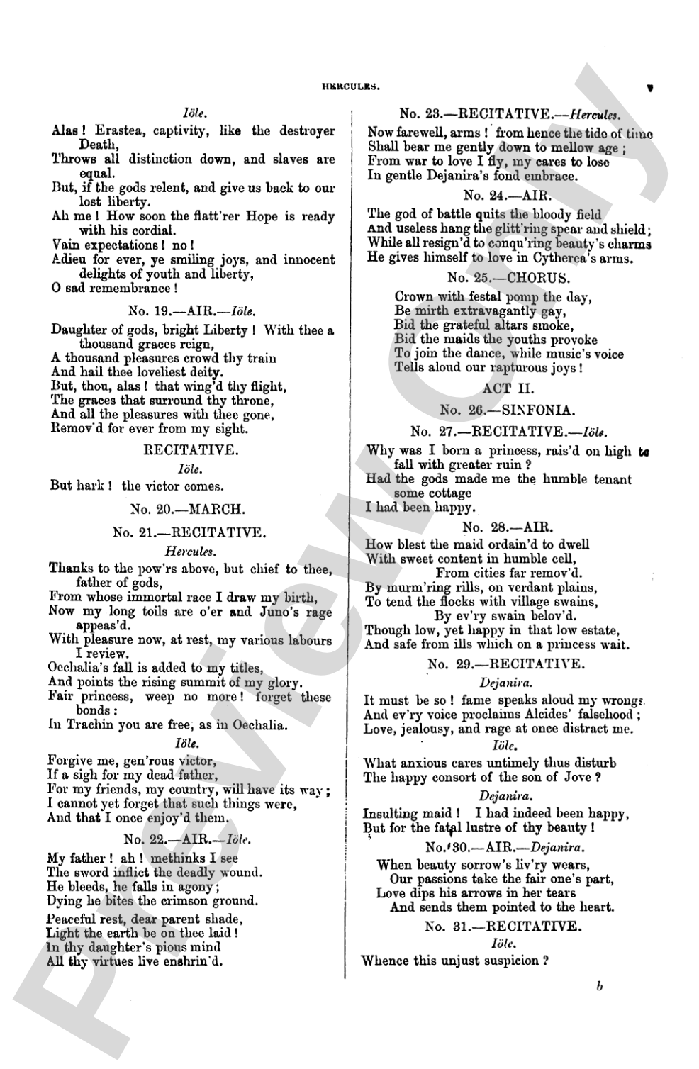 Hercules (1745), An Oratorio: Choir