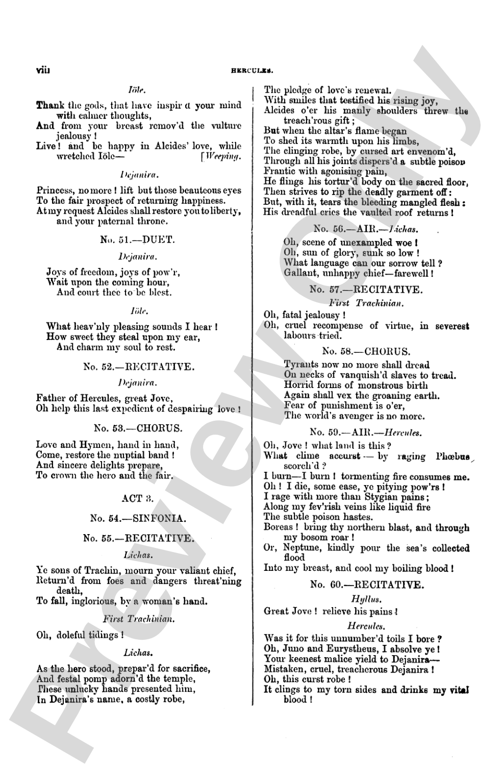 Hercules (1745), An Oratorio: Choir
