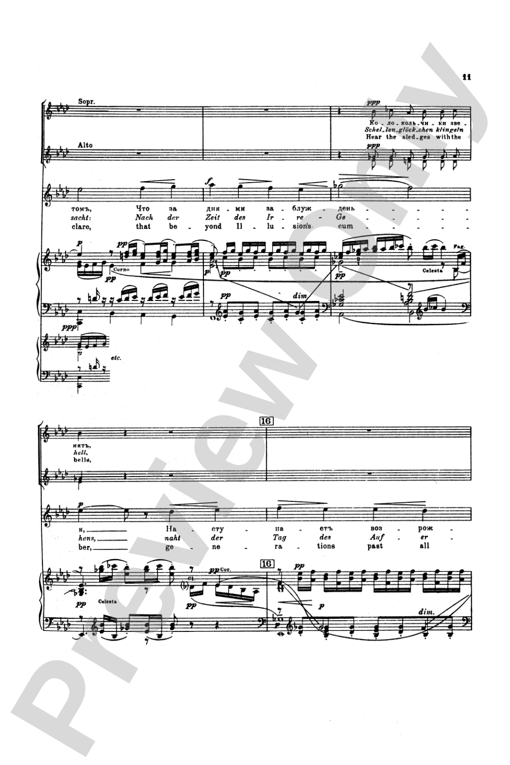 The Bells, Opus 35: Choir