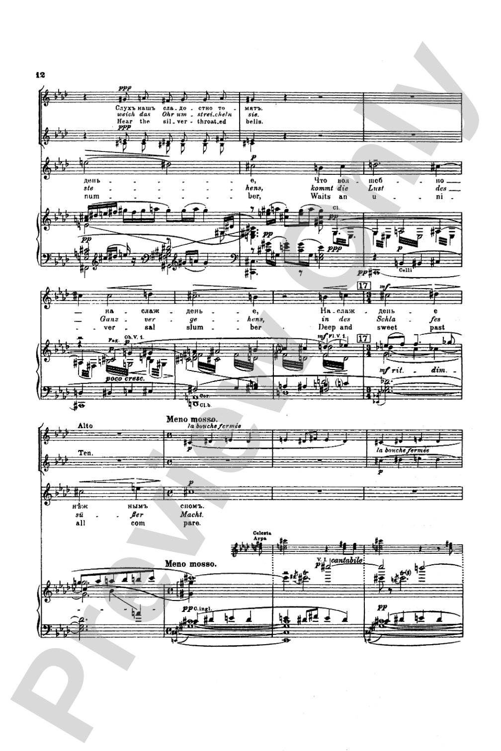 The Bells, Opus 35: Choir