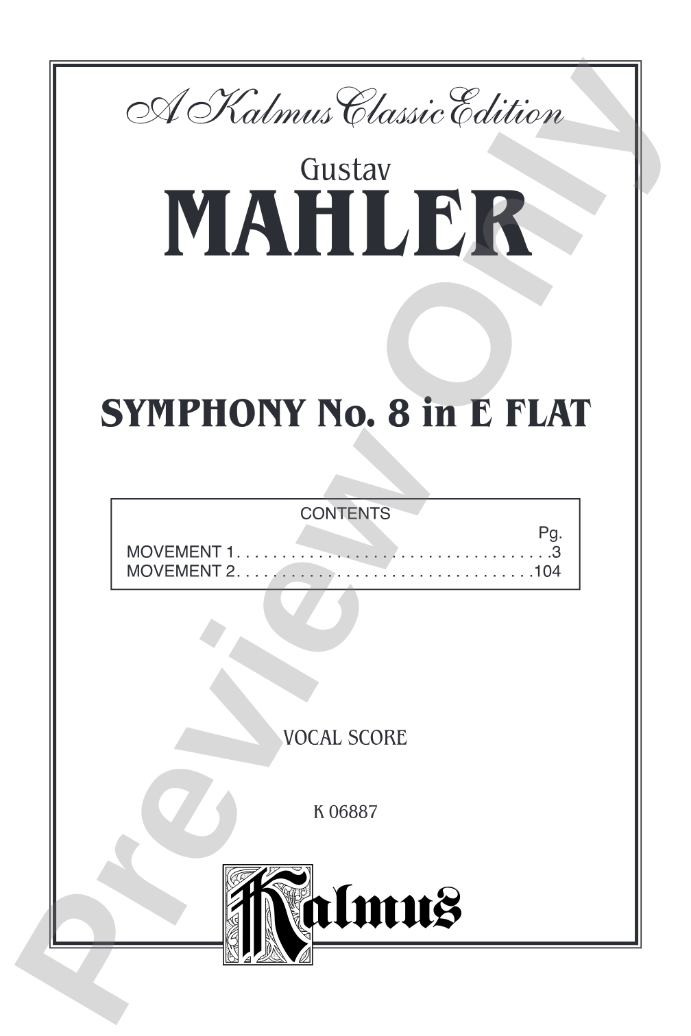 Symphony No. 8 in E-flat Major: Choir