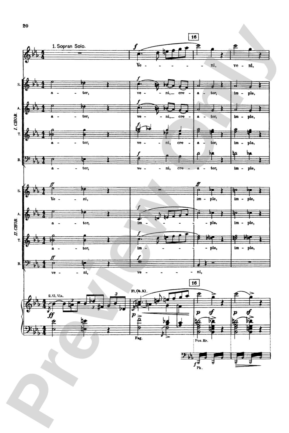 Symphony No. 8 in E-flat Major: Choir