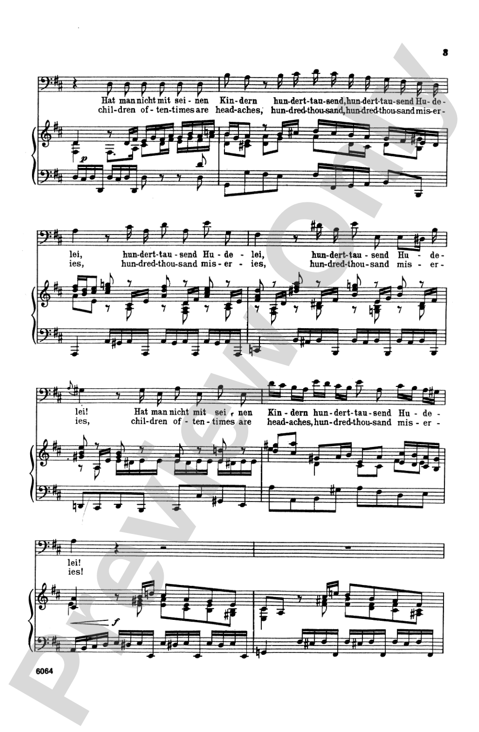Cantata No. 211 -- Schweigt stille, plaudert nicht (Be Still, Stop Chattering) - "Coffee Cantata": Choir