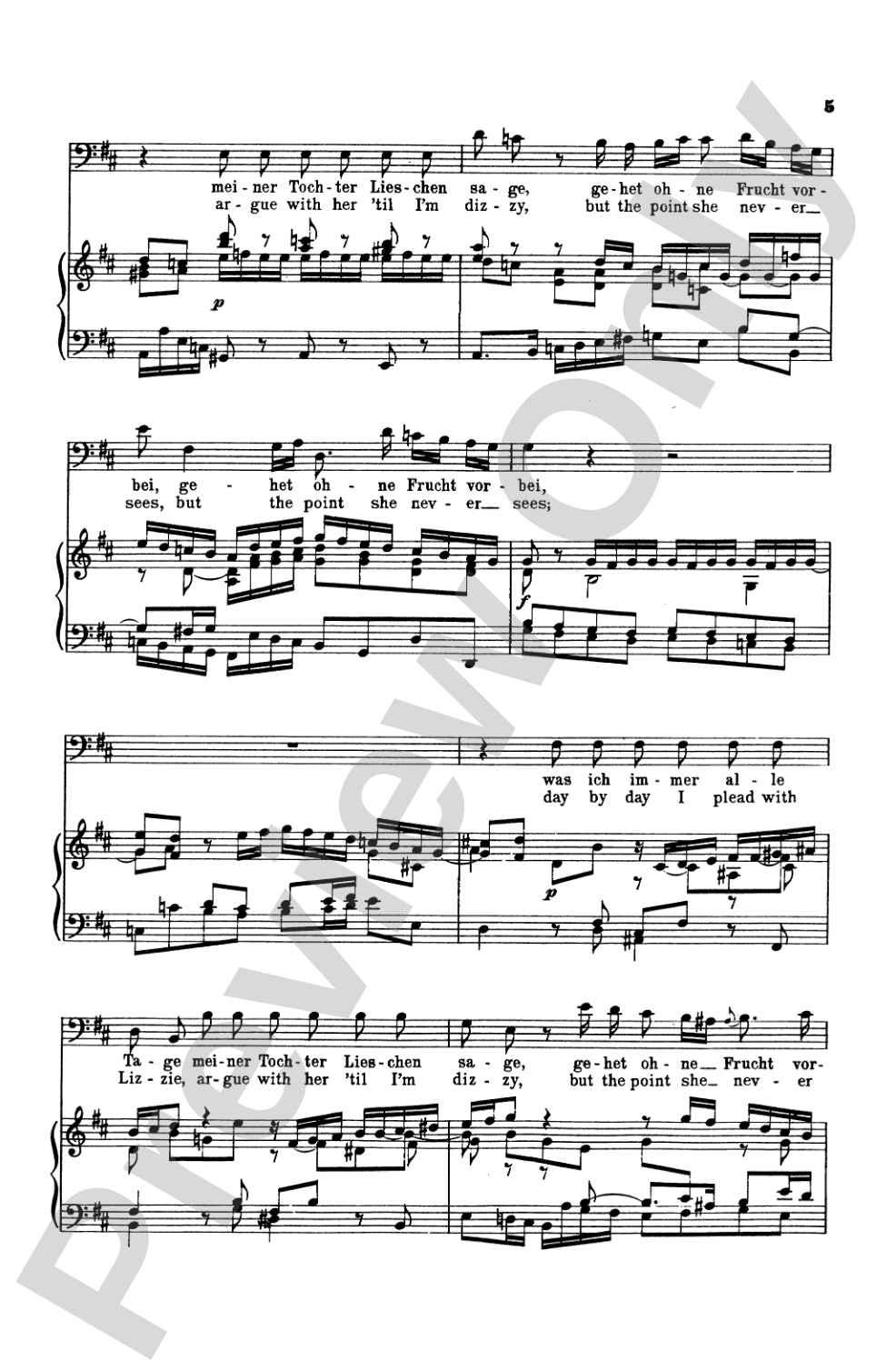 Cantata No. 211 -- Schweigt stille, plaudert nicht (Be Still, Stop Chattering) - "Coffee Cantata": Choir