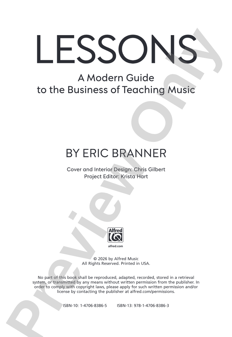 Lessons: A Modern Guide to the Business of Teaching Music