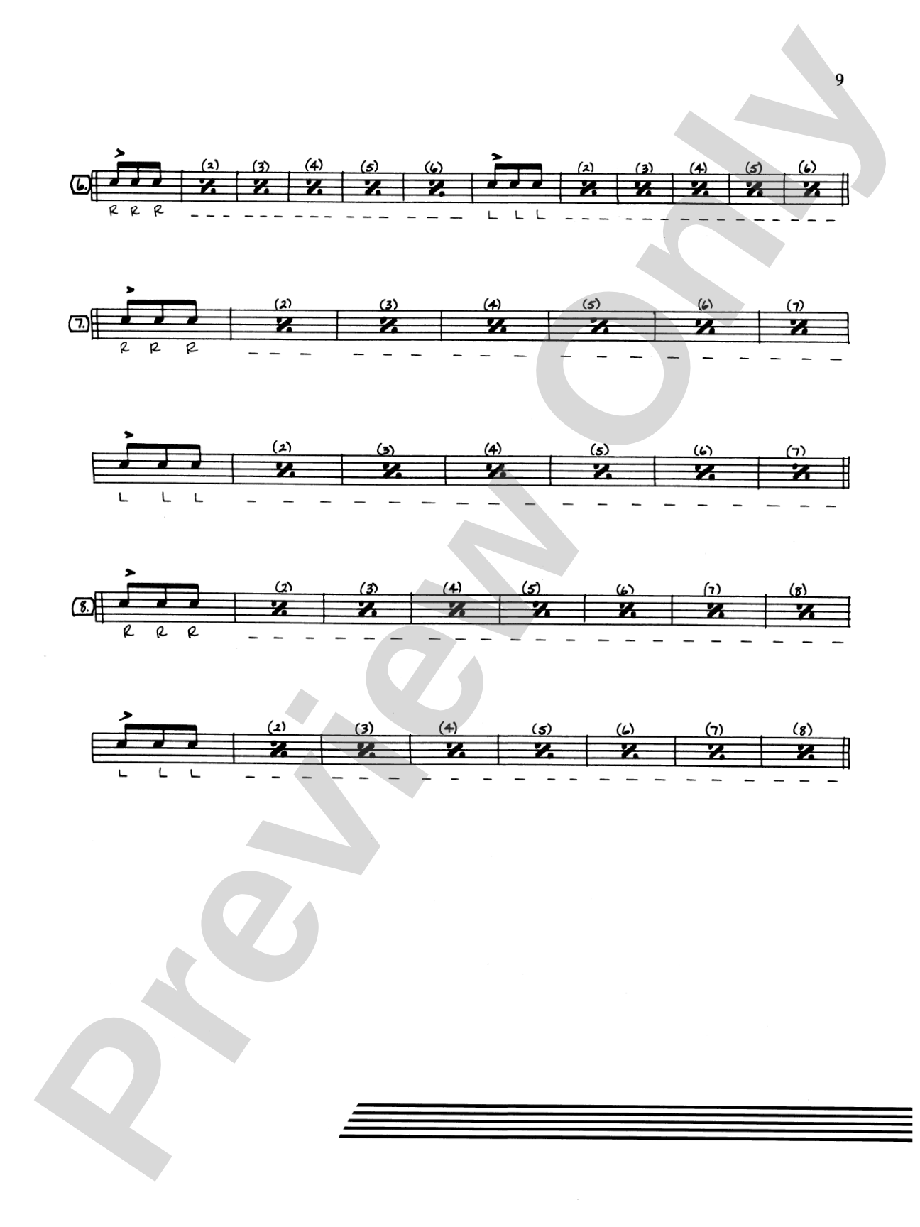 Speed and Endurance Studies: A Warm-Up Book for Drummers