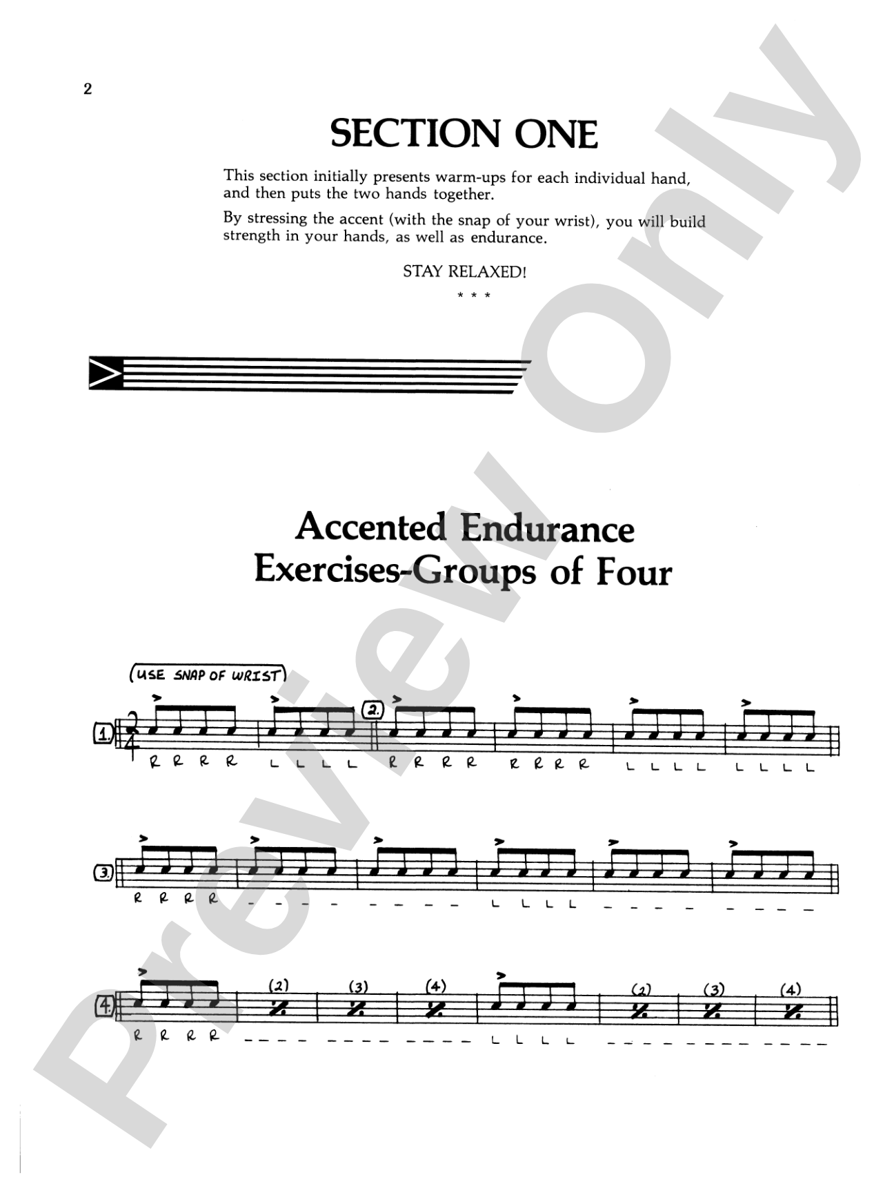 Speed and Endurance Studies: A Warm-Up Book for Drummers