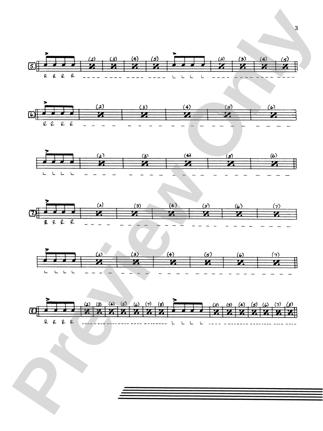 Speed and Endurance Studies: A Warm-Up Book for Drummers