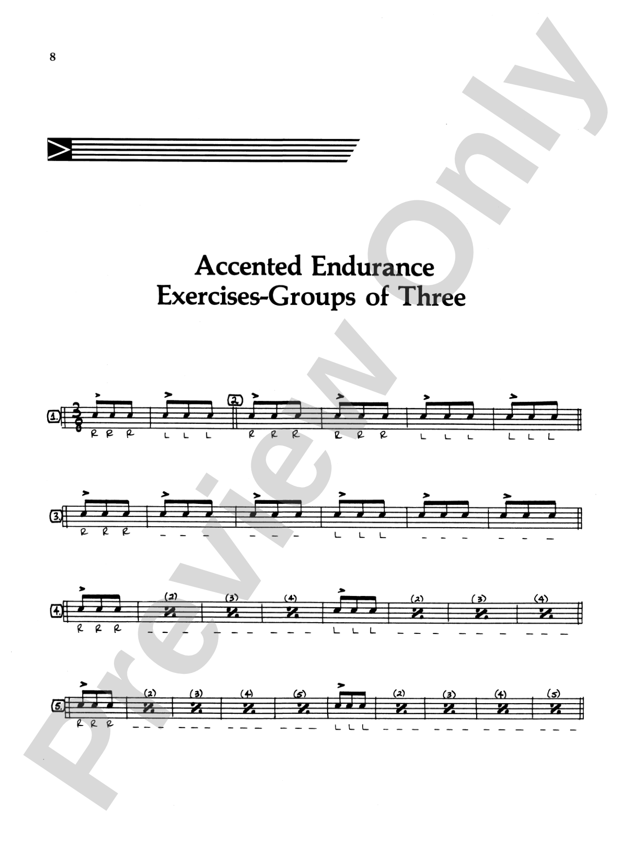 Speed and Endurance Studies: A Warm-Up Book for Drummers