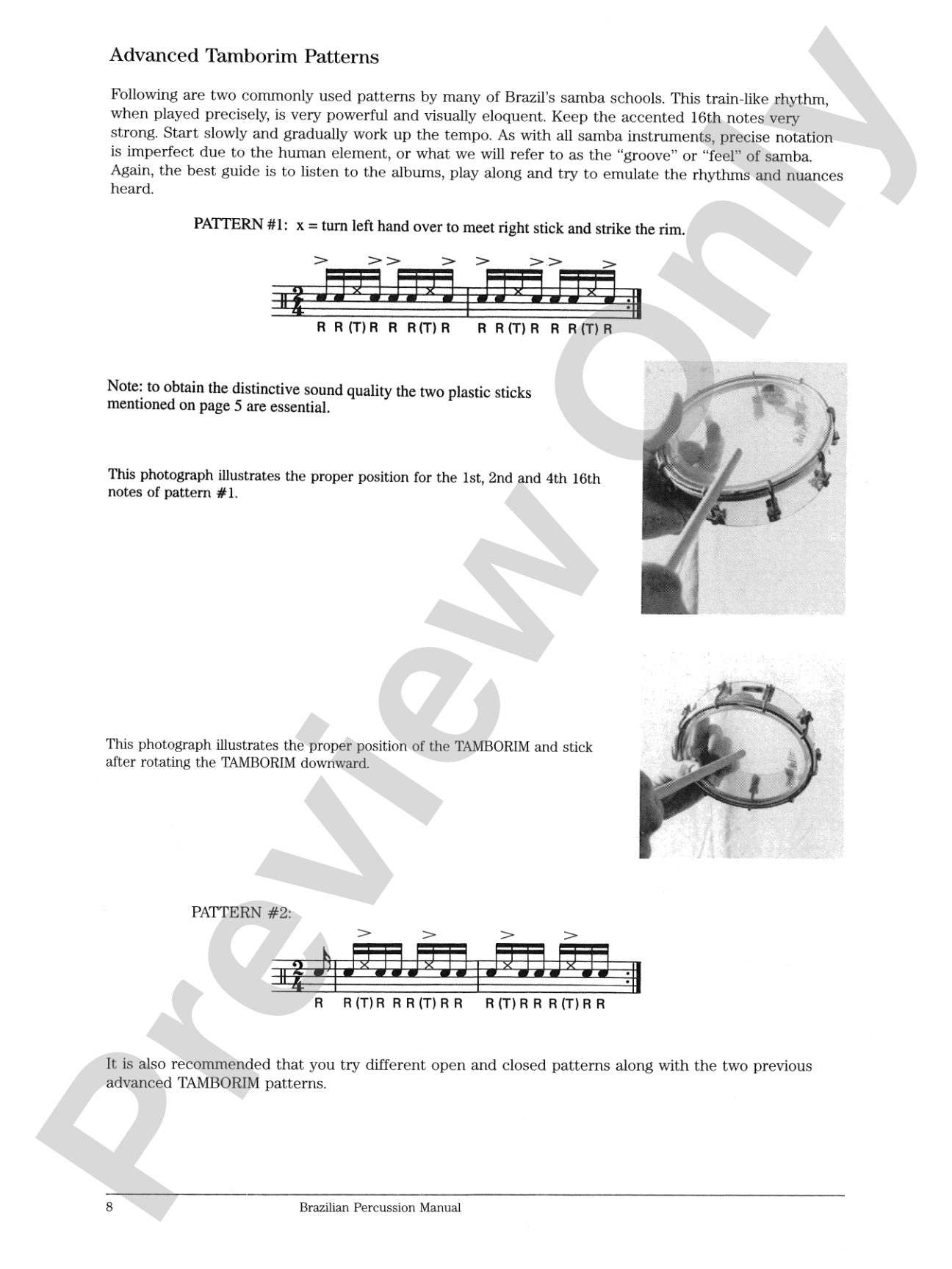 Brazilian Percussion Manual: Rhythms and Techniques with Application for the Drum Set