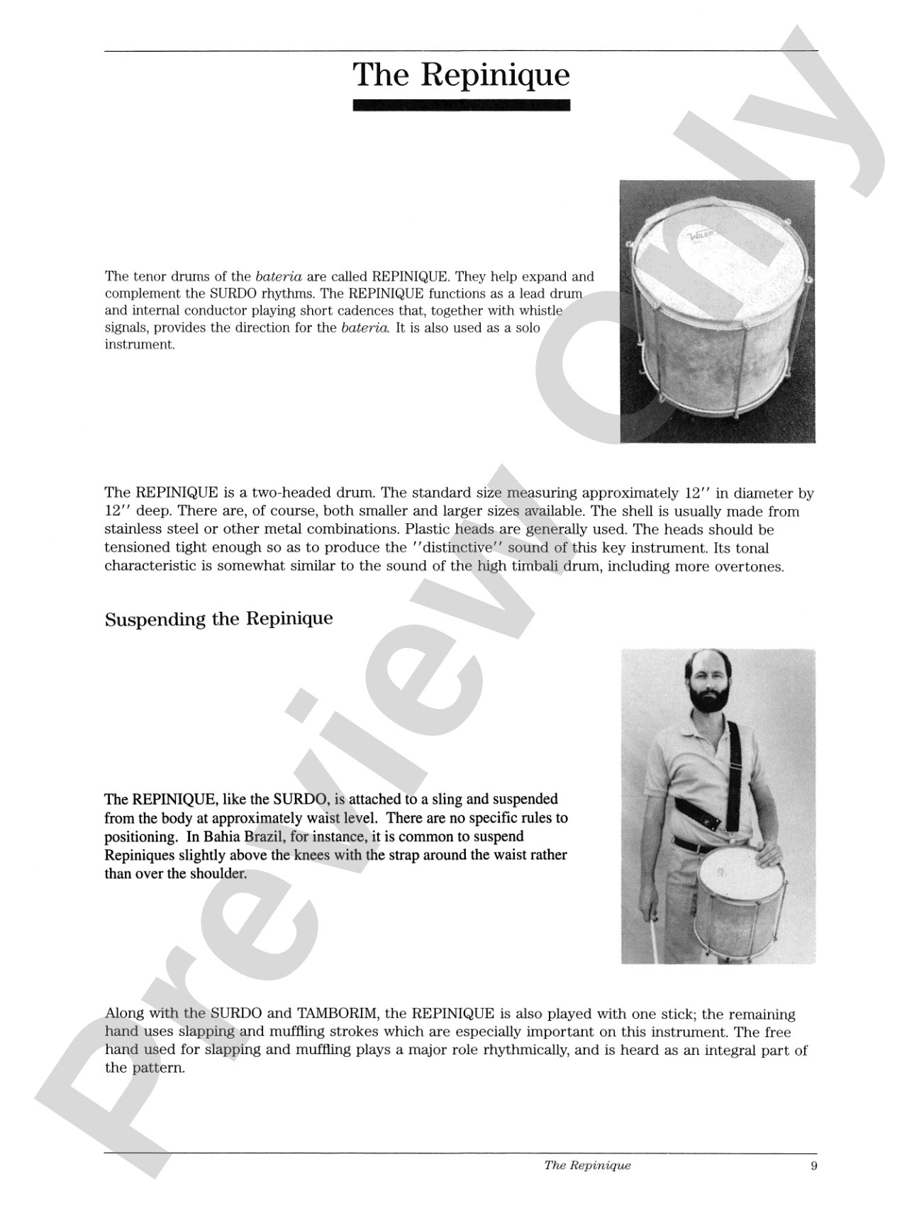 Brazilian Percussion Manual: Rhythms and Techniques with Application for the Drum Set