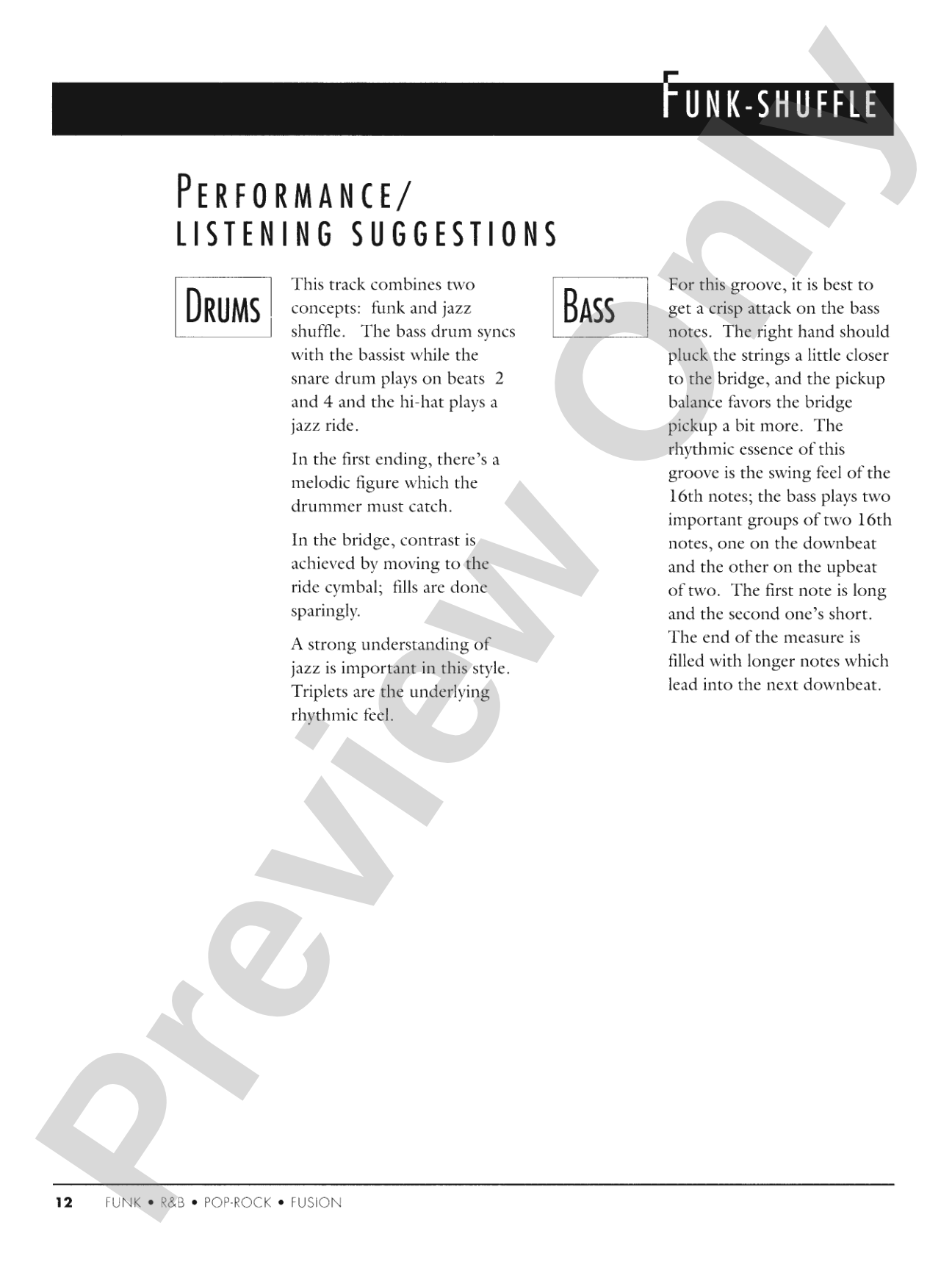 Essential Styles for the Drummer and Bassist, Book 1: A Cross Section of Styles As Played by Today's Top Artists