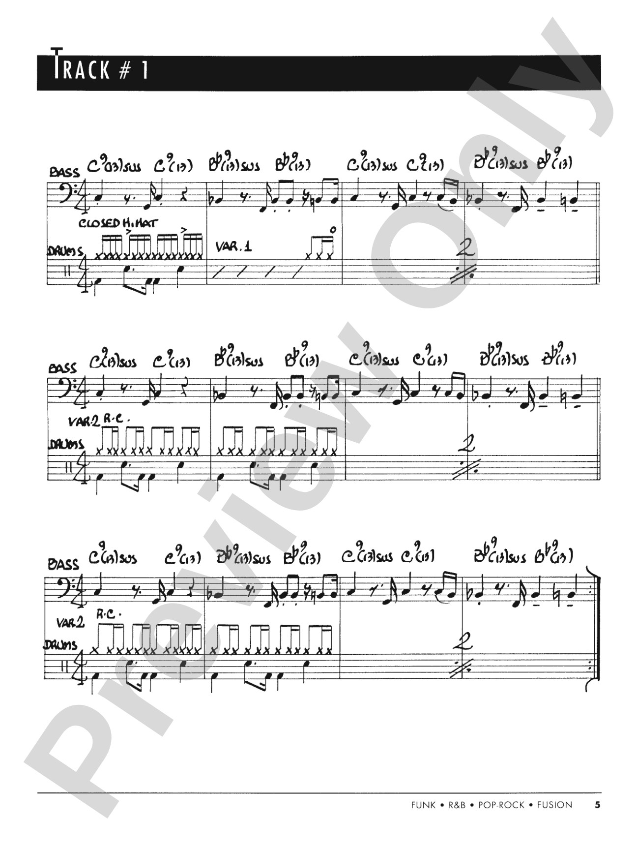 Essential Styles for the Drummer and Bassist, Book 1: A Cross Section of Styles As Played by Today's Top Artists